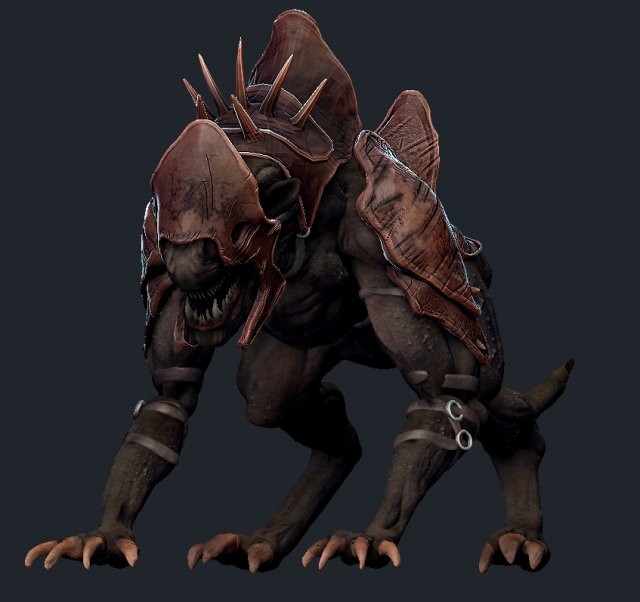 creature mount Modello 3D .c4d .max .obj .3ds .fbx .stl .blend 