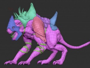 creature mount Modello 3D