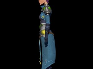female cartoon scientist 3D Модель
