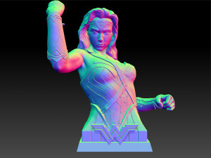 wonder woman gal gadot bust 3D 프린트 모델