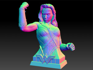 wonder woman gal gadot bust 3D 프린트 모델