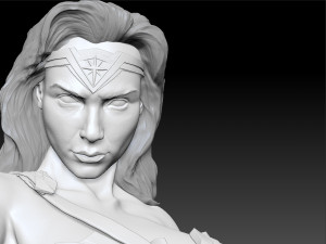 wonder woman gal gadot bust 3D 프린트 모델