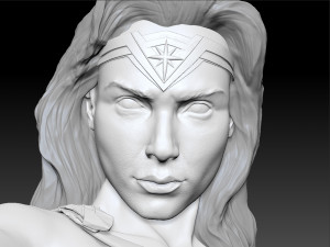 wonder woman gal gadot bust 3D 프린트 모델