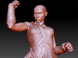 wonder woman gal gadot bust 3D 프린트 모델