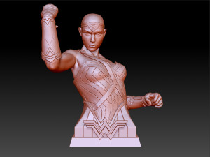 wonder woman gal gadot bust 3D 프린트 모델