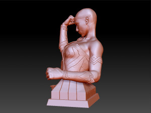 wonder woman gal gadot bust 3D 프린트 모델