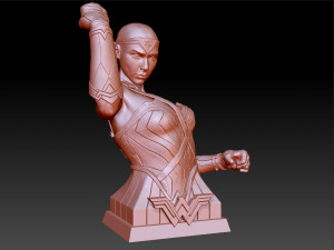 wonder woman gal gadot bust 3D 프린트 모델
