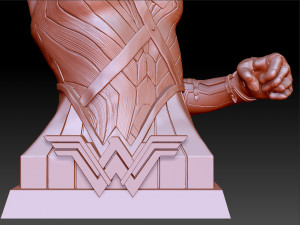 wonder woman gal gadot bust 3D 프린트 모델