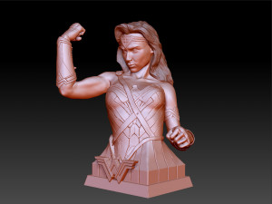 wonder woman gal gadot bust 3D 프린트 모델