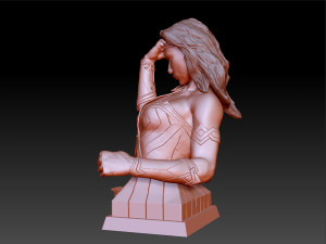 wonder woman gal gadot bust 3D 프린트 모델