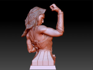 wonder woman gal gadot bust 3D 프린트 모델