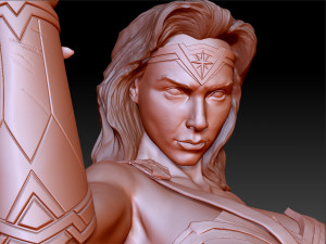 wonder woman gal gadot bust 3D 프린트 모델