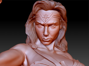 wonder woman gal gadot bust 3D 프린트 모델