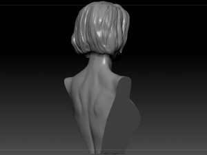 neve campbell textured 3d print bust 3D-printmodel