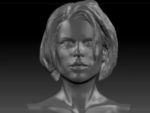 neve campbell textured 3d print bust 3D Print Model