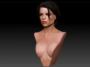 neve campbell textured 3d print bust 3D Print Model