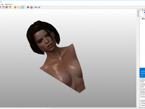 neve campbell textured 3d print bust 3D-printmodel