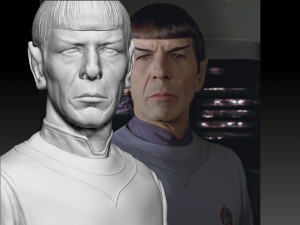 mr spock bust leonard nimoy star trek Model do druku 3D