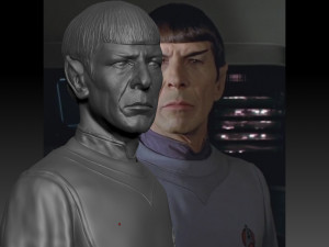 mr spock bust leonard nimoy star trek 3D 프린트 모델