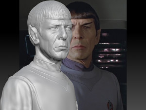 mr spock bust leonard nimoy star trek 3D 프린트 모델