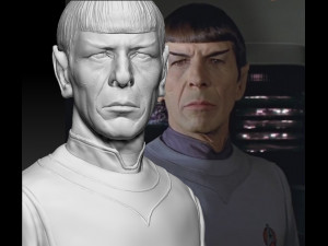 mr spock bust leonard nimoy star trek 3D 프린트 모델