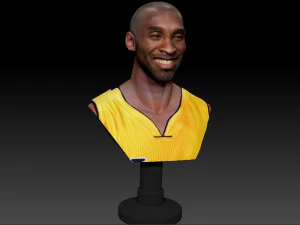kobe bryant 3 textured 3d print busts 3D Print Model
