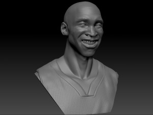 kobe bryant 3 textured 3d print busts 3D-Druckmodell