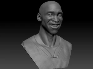 kobe bryant 3 textured 3d print busts 3D Print Model