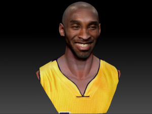 kobe bryant 3 textured 3d print busts 3D-Druckmodell