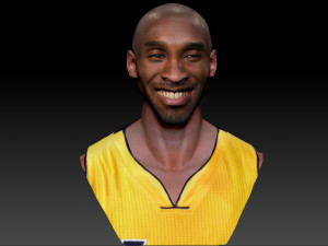 kobe bryant 3 textured 3d print busts 3D-Druckmodell