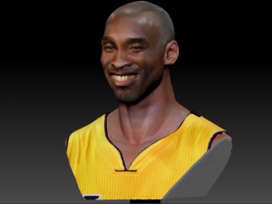 kobe bryant 3 textured 3d print busts 3D-Druckmodell