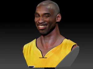kobe bryant 3 textured 3d print busts 3D Print Model