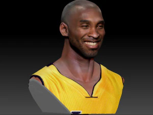 kobe bryant 3 textured 3d print busts 3D Print Model