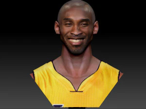 kobe bryant 3 textured 3d print busts 3D Print Model