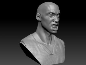 kobe bryant 3 textured 3d print busts 3D-Druckmodell