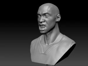 kobe bryant 3 textured 3d print busts 3D Print Model
