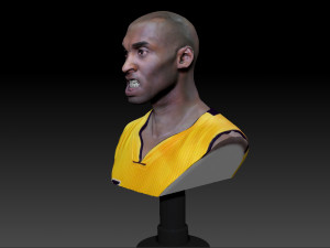 kobe bryant 3 textured 3d print busts 3D-Druckmodell