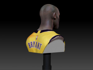kobe bryant 3 textured 3d print busts 3D-Druckmodell