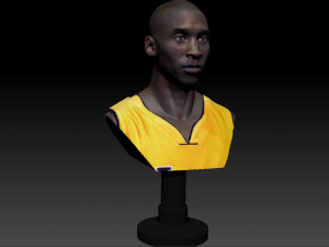 kobe bryant 3 textured 3d print busts 3D-Druckmodell