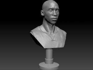 kobe bryant 3 textured 3d print busts 3D-Druckmodell