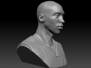 kobe bryant 3 textured 3d print busts 3D-Druckmodell