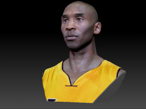 kobe bryant 3 textured 3d print busts 3D-Druckmodell