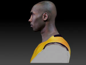 kobe bryant 3 textured 3d print busts 3D Print Model