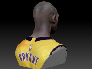 kobe bryant 3 textured 3d print busts 3D-Druckmodell