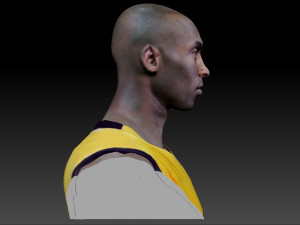 kobe bryant 3 textured 3d print busts 3D-Druckmodell