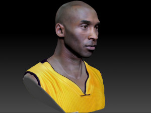 kobe bryant 3 textured 3d print busts 3D-Druckmodell
