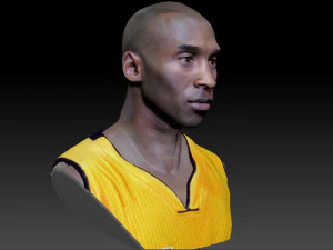 kobe bryant 3 textured 3d print busts 3D Print Model