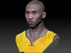 kobe bryant 3 textured 3d print busts 3D Print Model