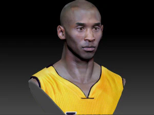 kobe bryant 3 textured 3d print busts 3D Print Model