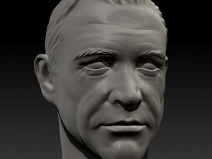 Sean Connery James Bond 007 3d print Textured bust 3D प्रिंट मॉडल